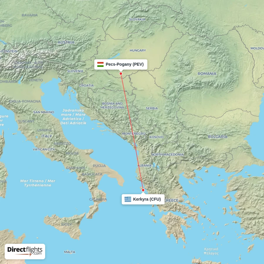 PEV - CFU route map