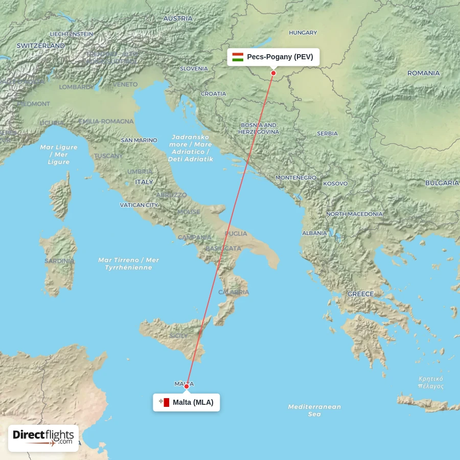 PEV - MLA route map