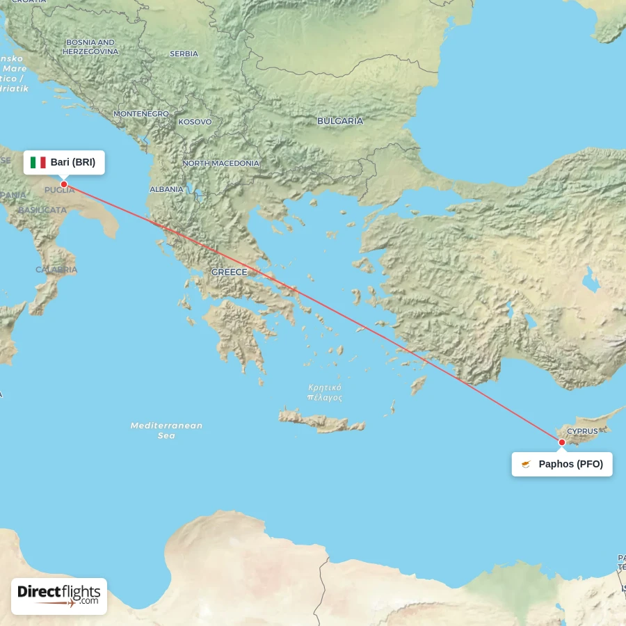 PFO - BRI route map