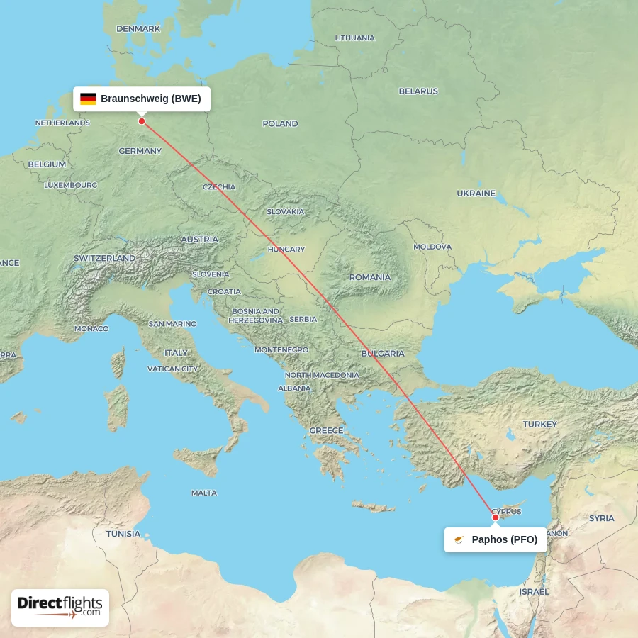 PFO - BWE route map