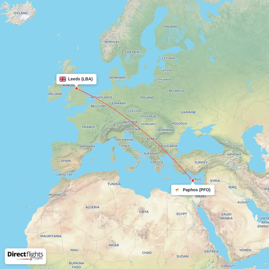 PFO - LBA route map