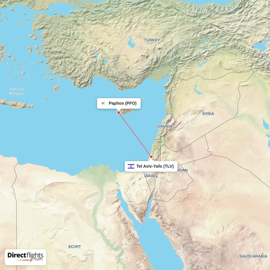 PFO - TLV route map