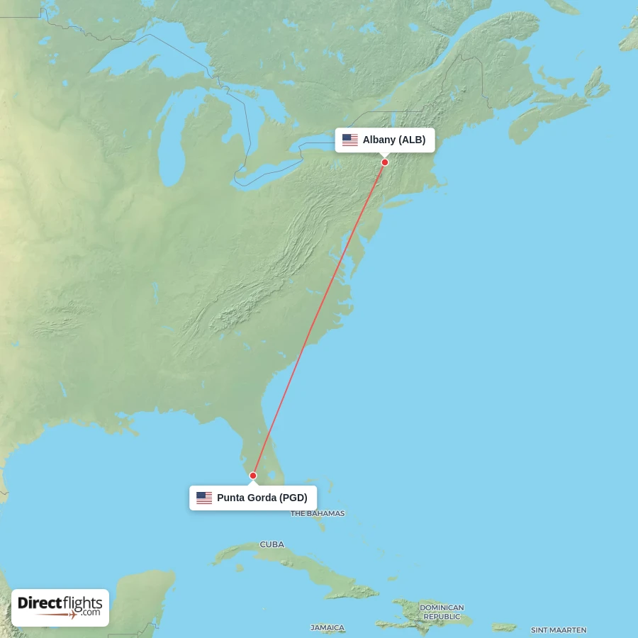 PGD - ALB route map