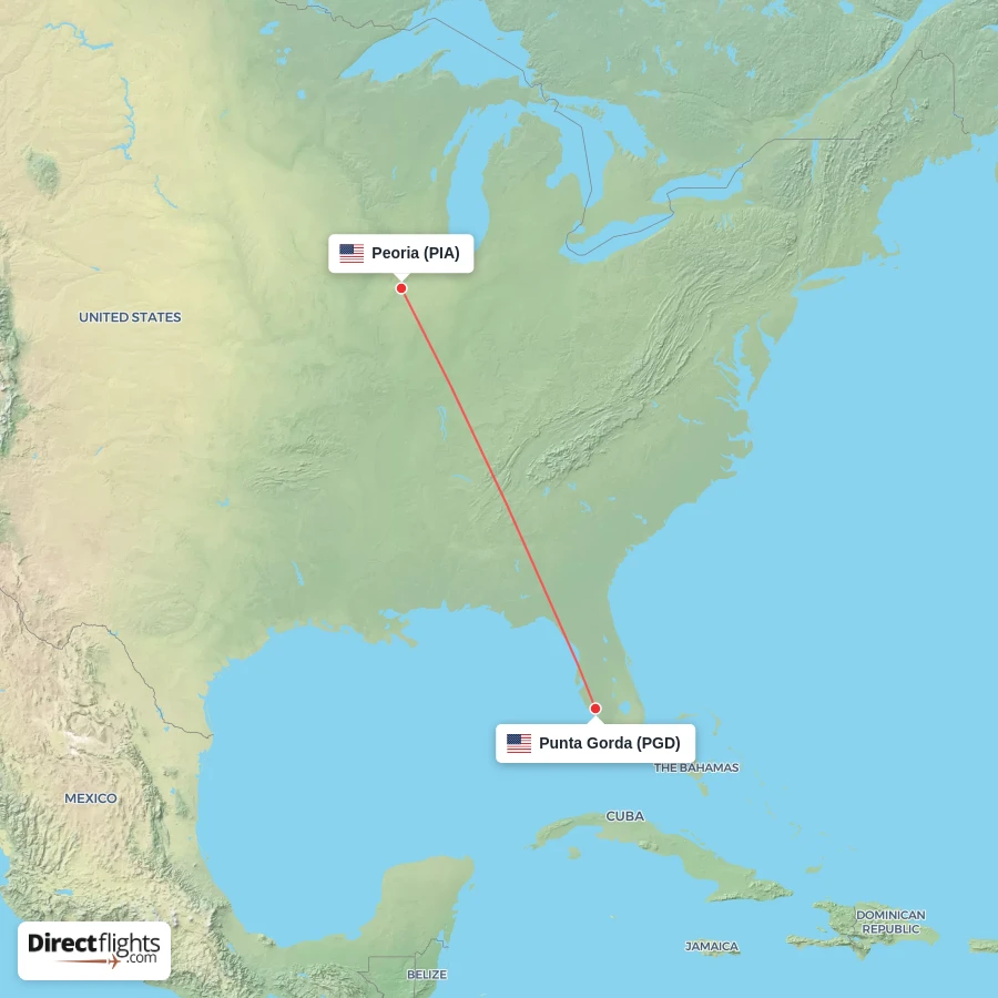 PGD - PIA route map