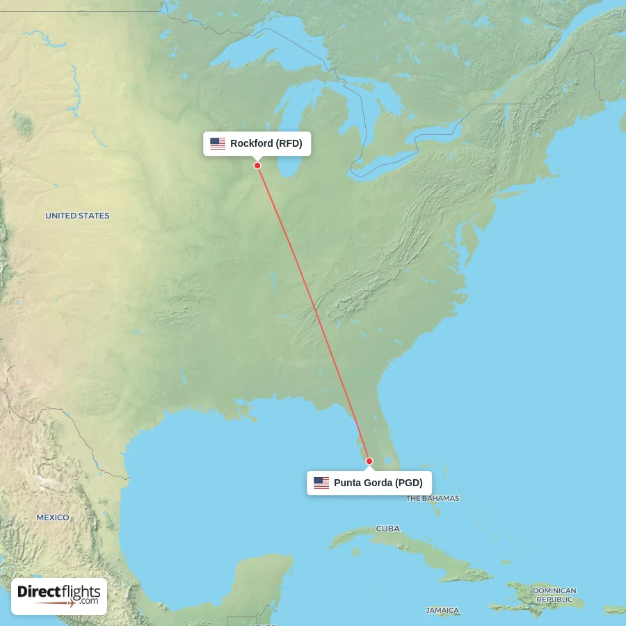PGD - RFD route map