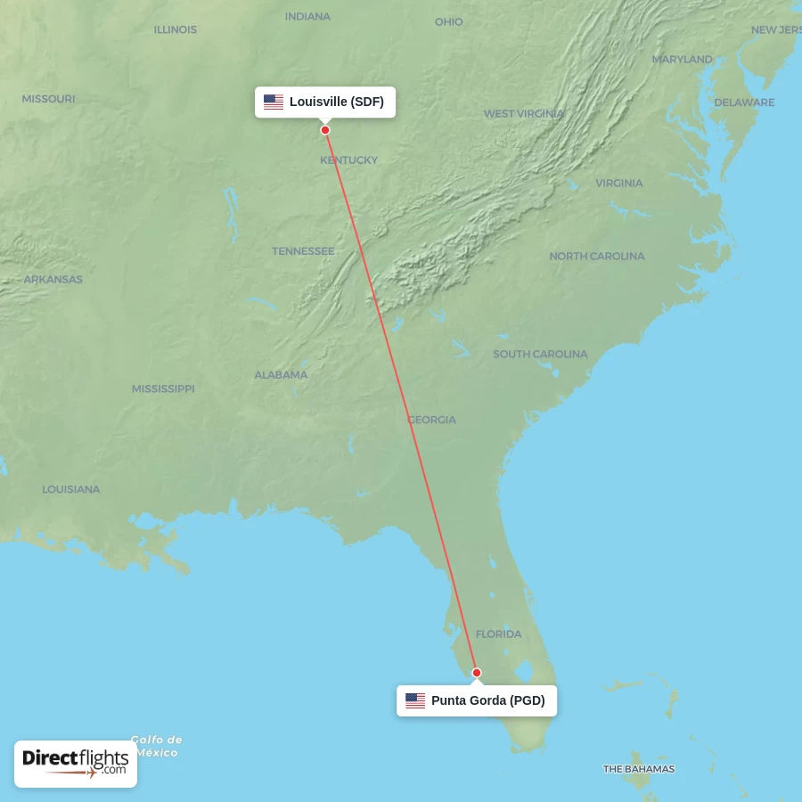 PGD - SDF route map