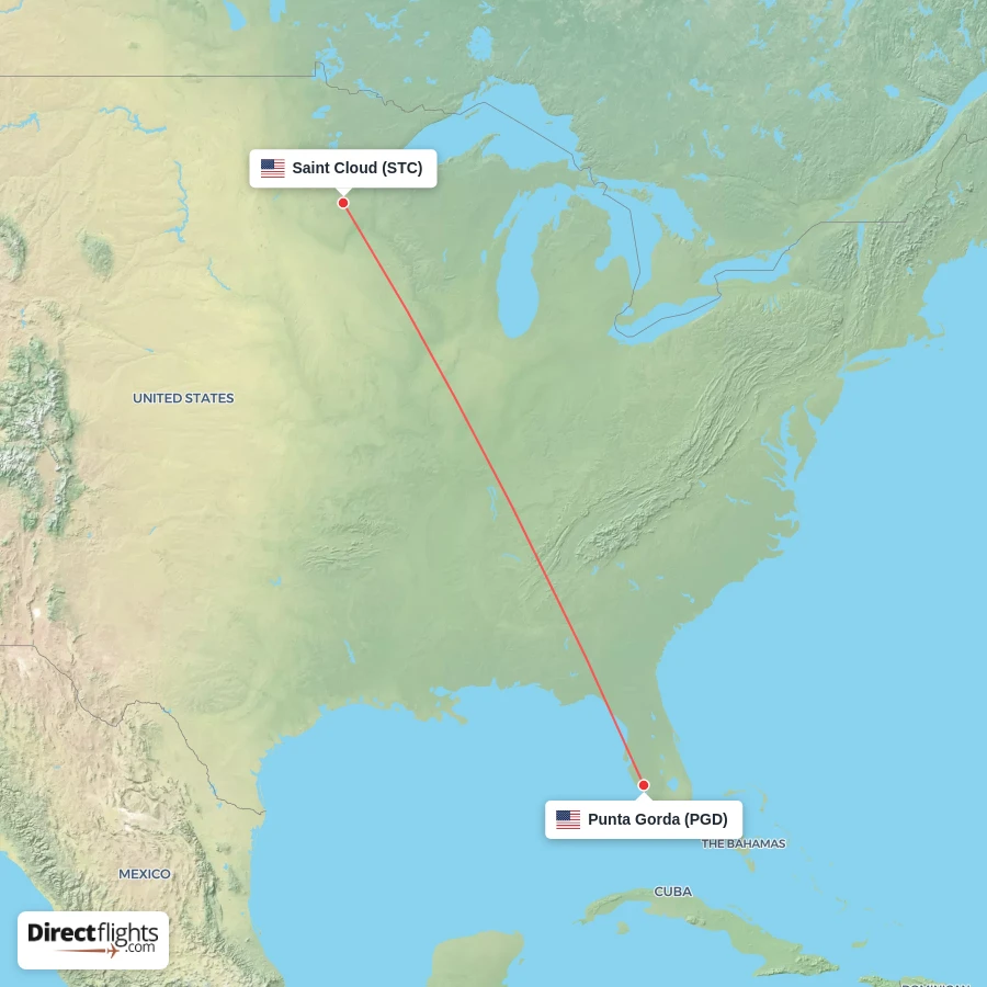 PGD - STC route map