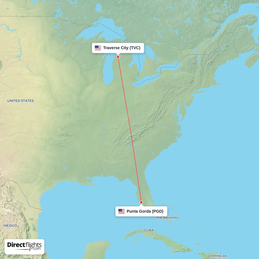 PGD - TVC route map