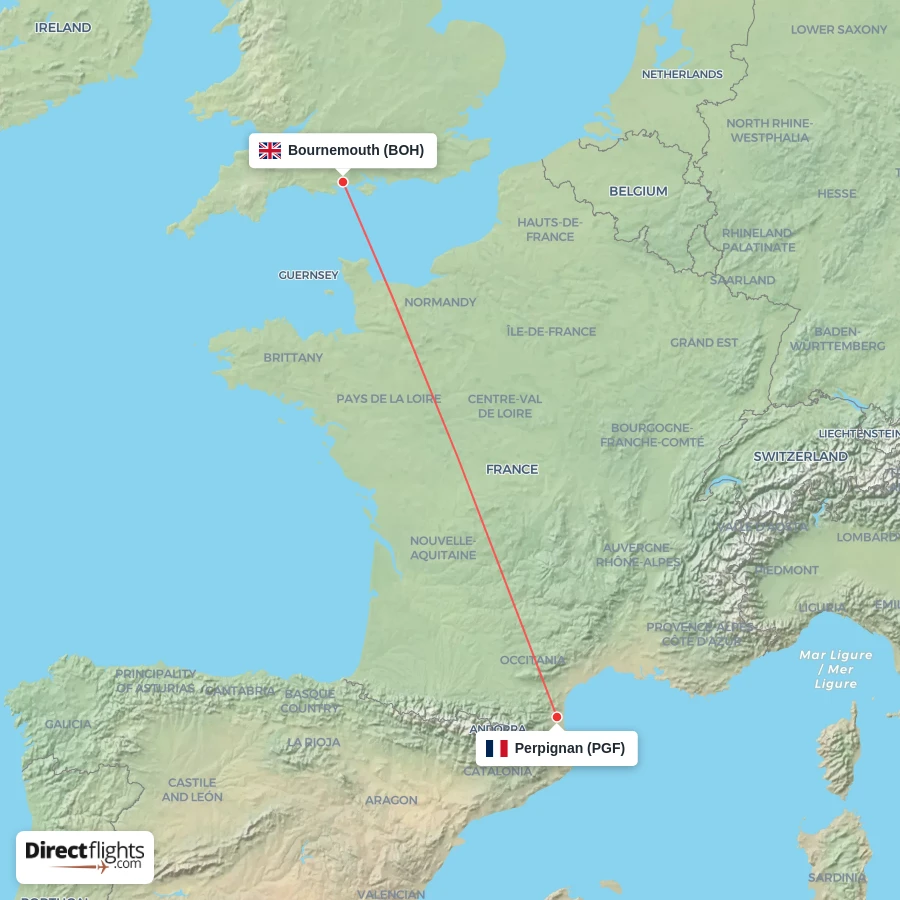 PGF - BOH route map