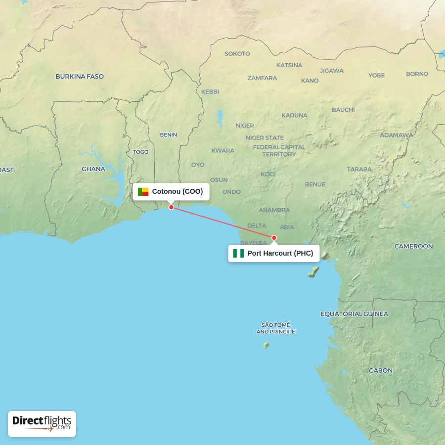 PHC - COO route map