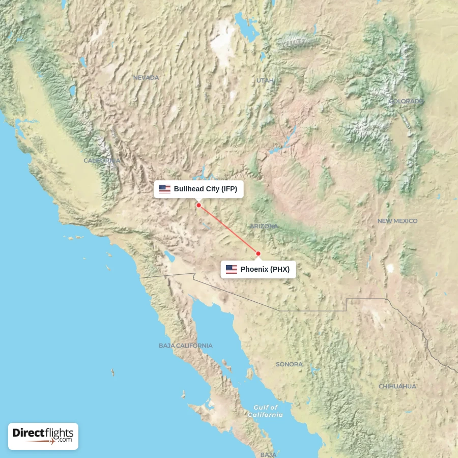 PHX - IFP route map