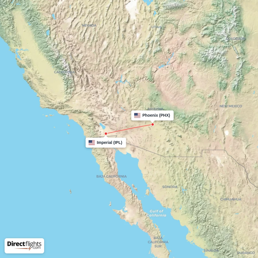 PHX - IPL route map
