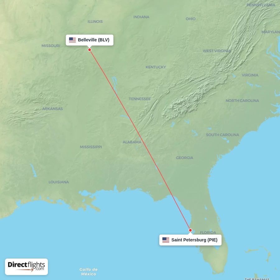 PIE - BLV route map