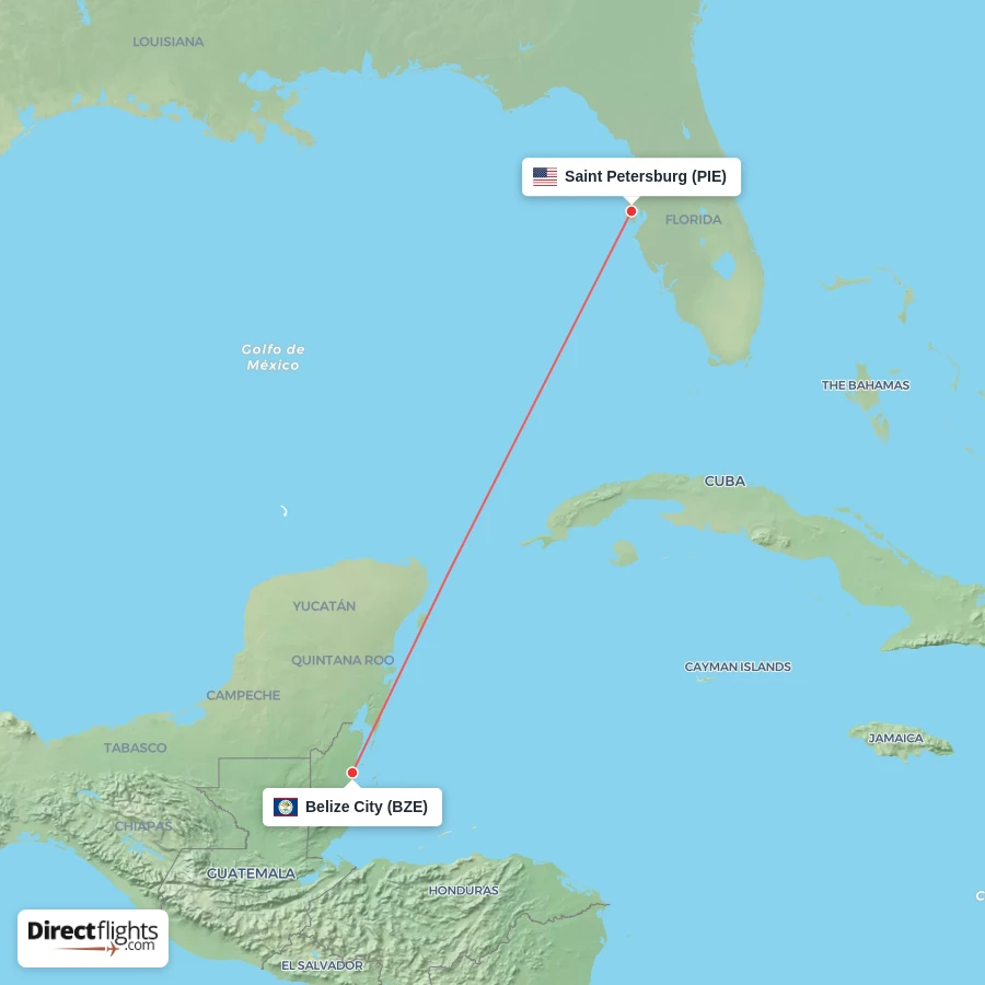 PIE - BZE route map