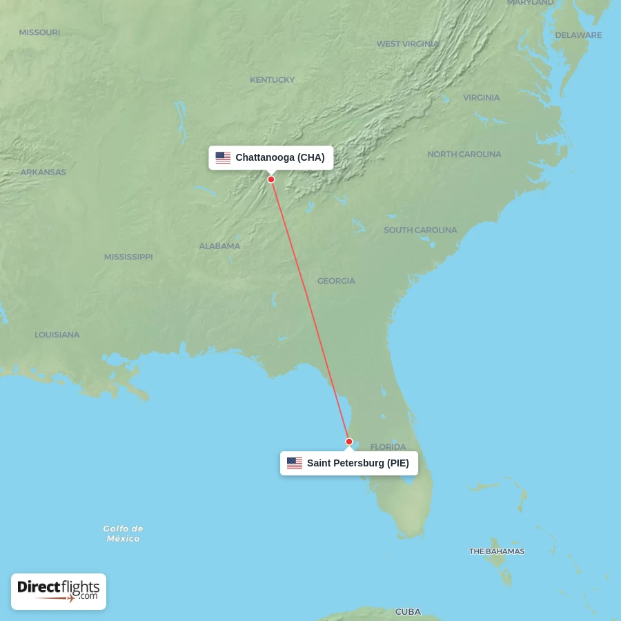 PIE - CHA route map