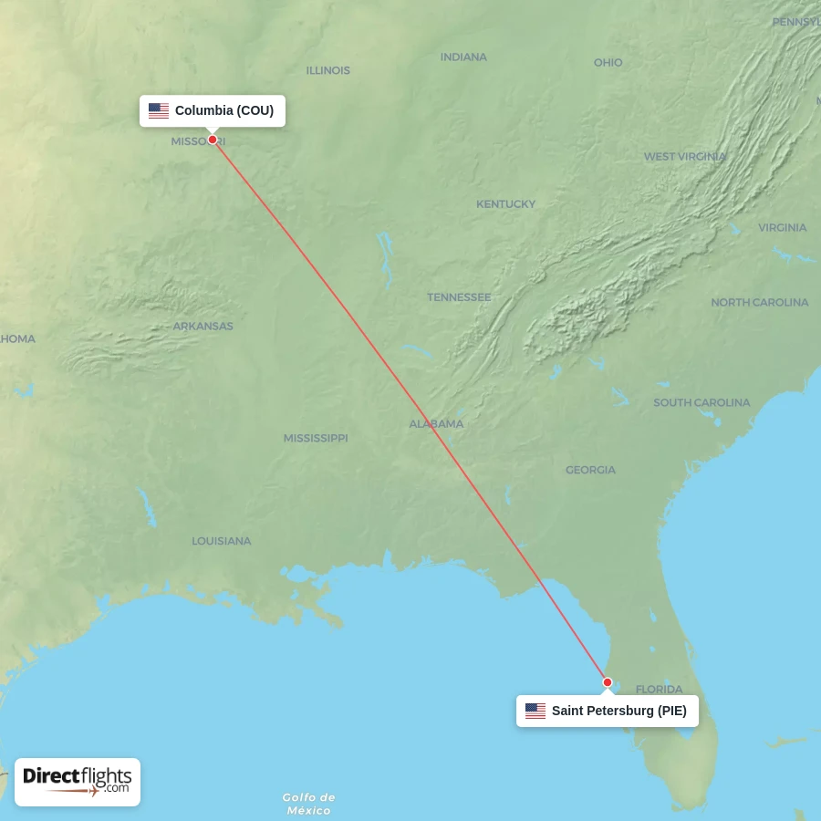 PIE - COU route map