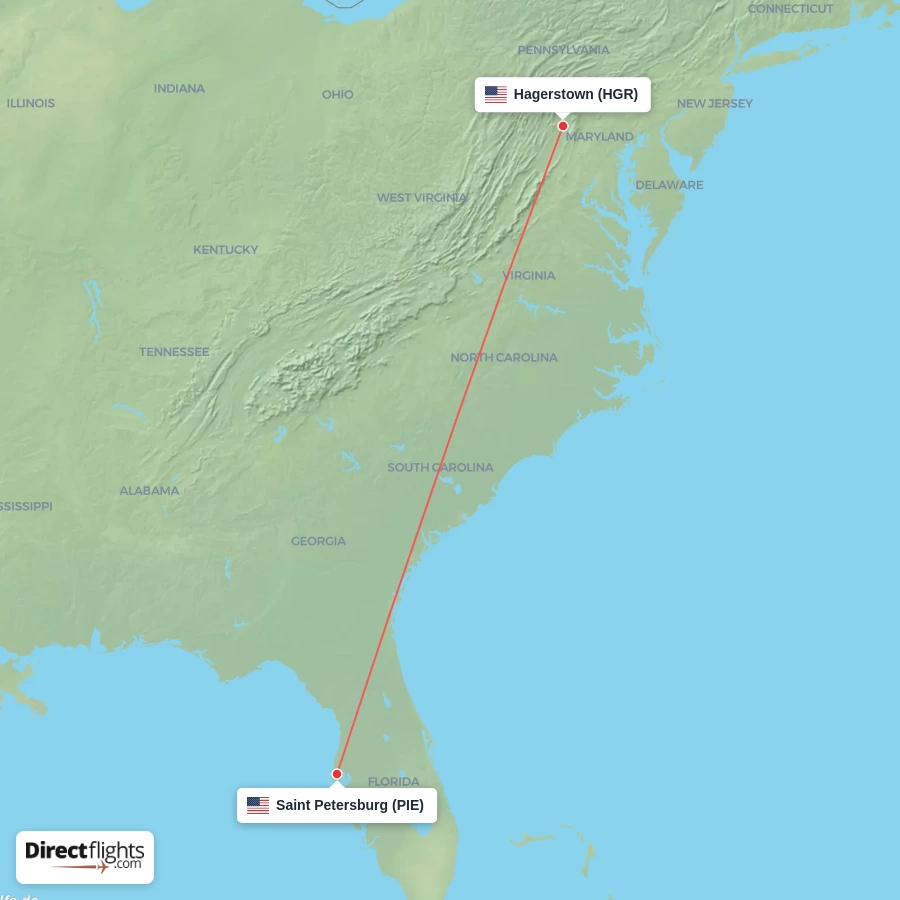 PIE - HGR route map