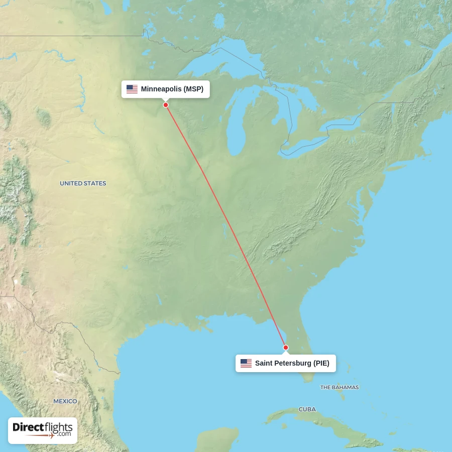PIE - MSP route map