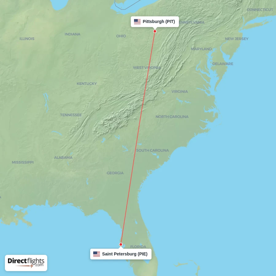 PIE - PIT route map