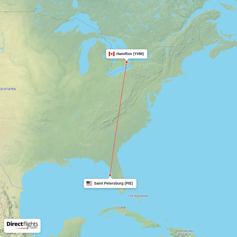PIE - YHM route map