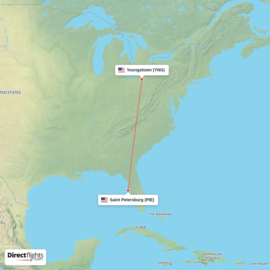 PIE - YNG route map