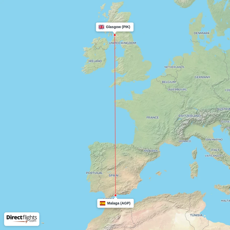 PIK - AGP route map