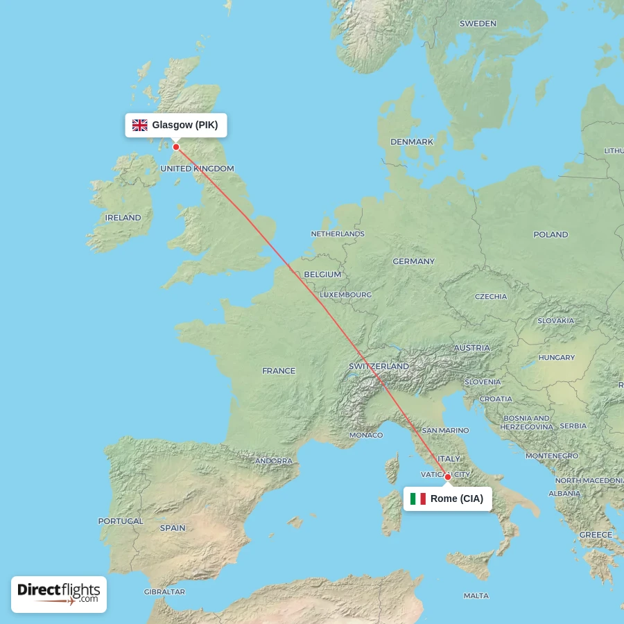 PIK - CIA route map