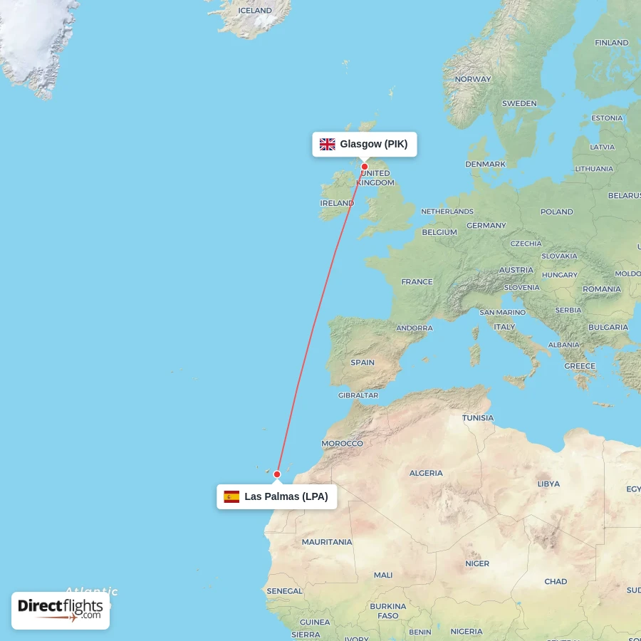 PIK - LPA route map
