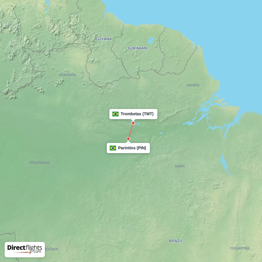 PIN - TMT route map