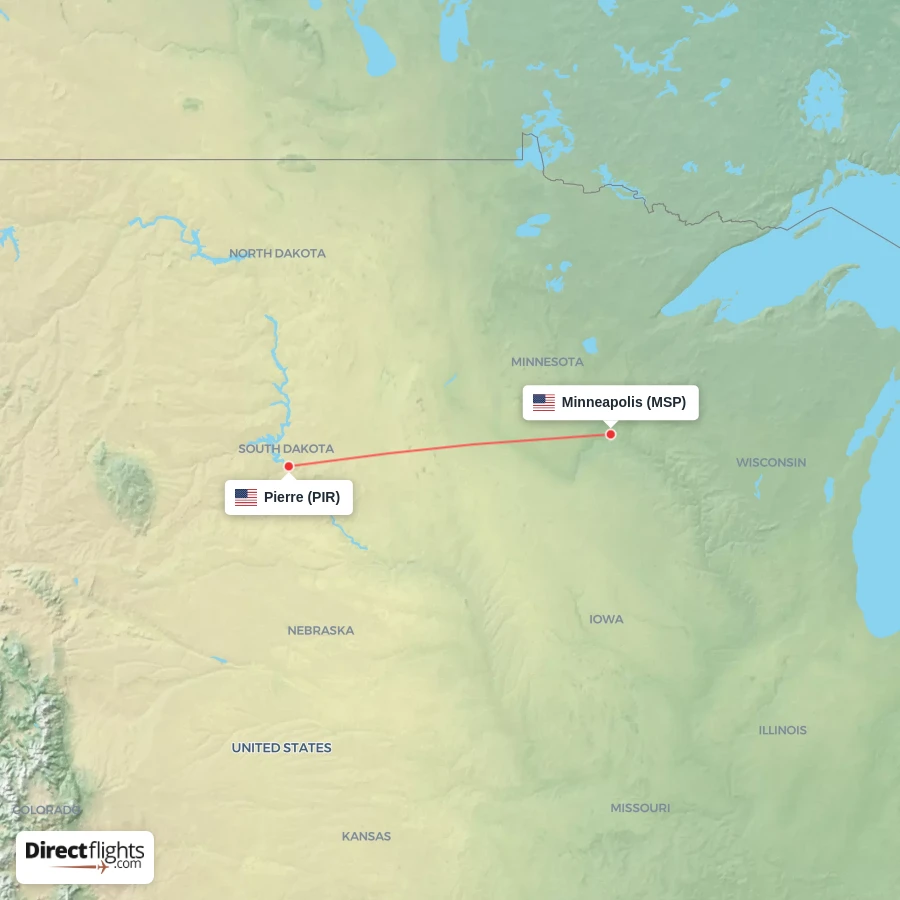 PIR - MSP route map