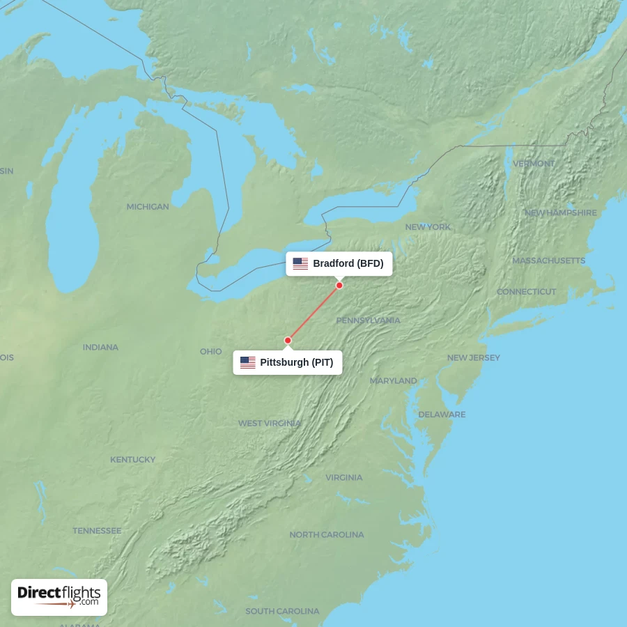 PIT - BFD route map