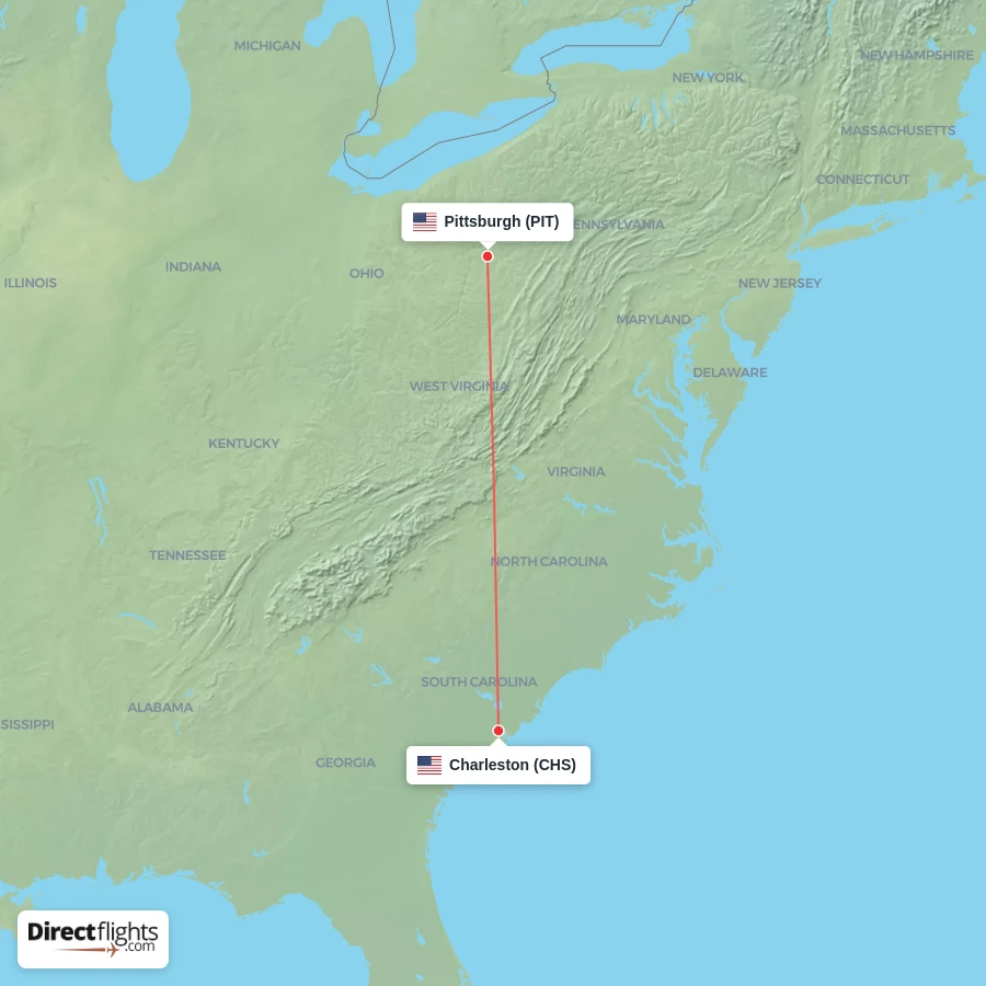 PIT - CHS route map