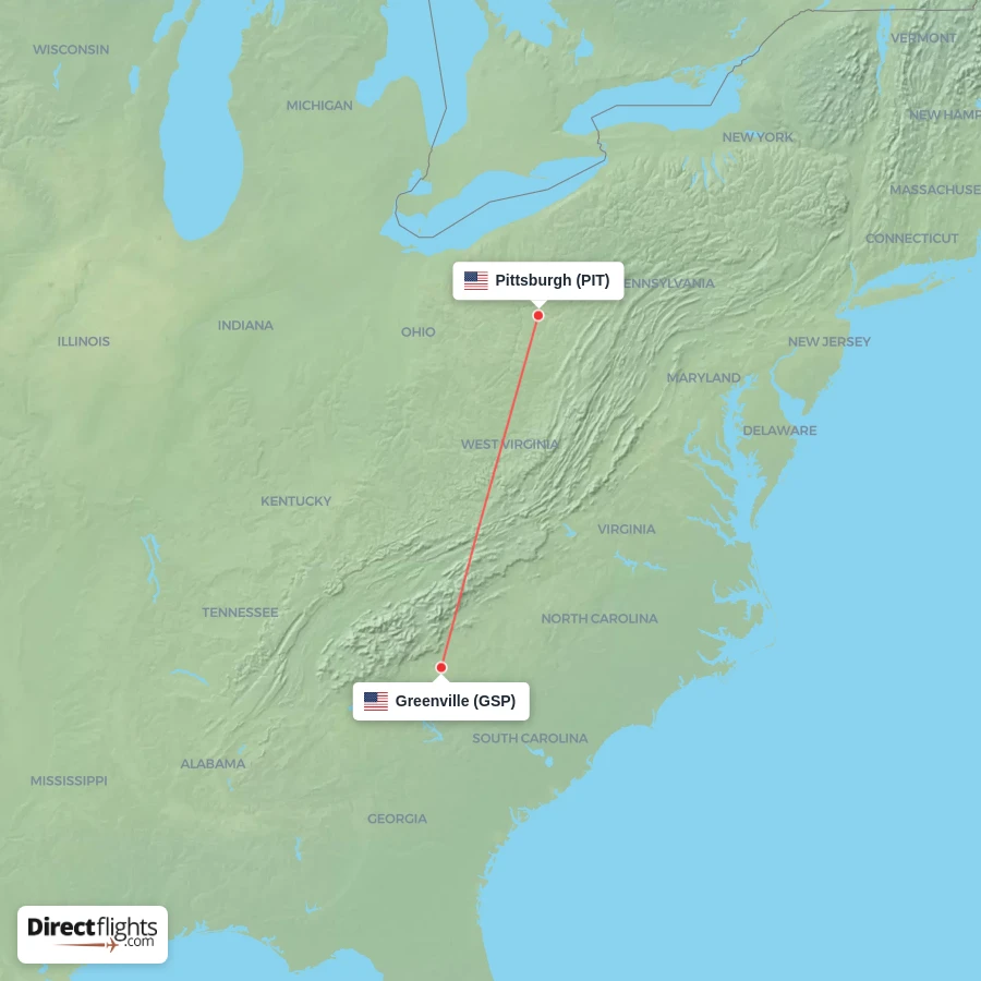 PIT - GSP route map