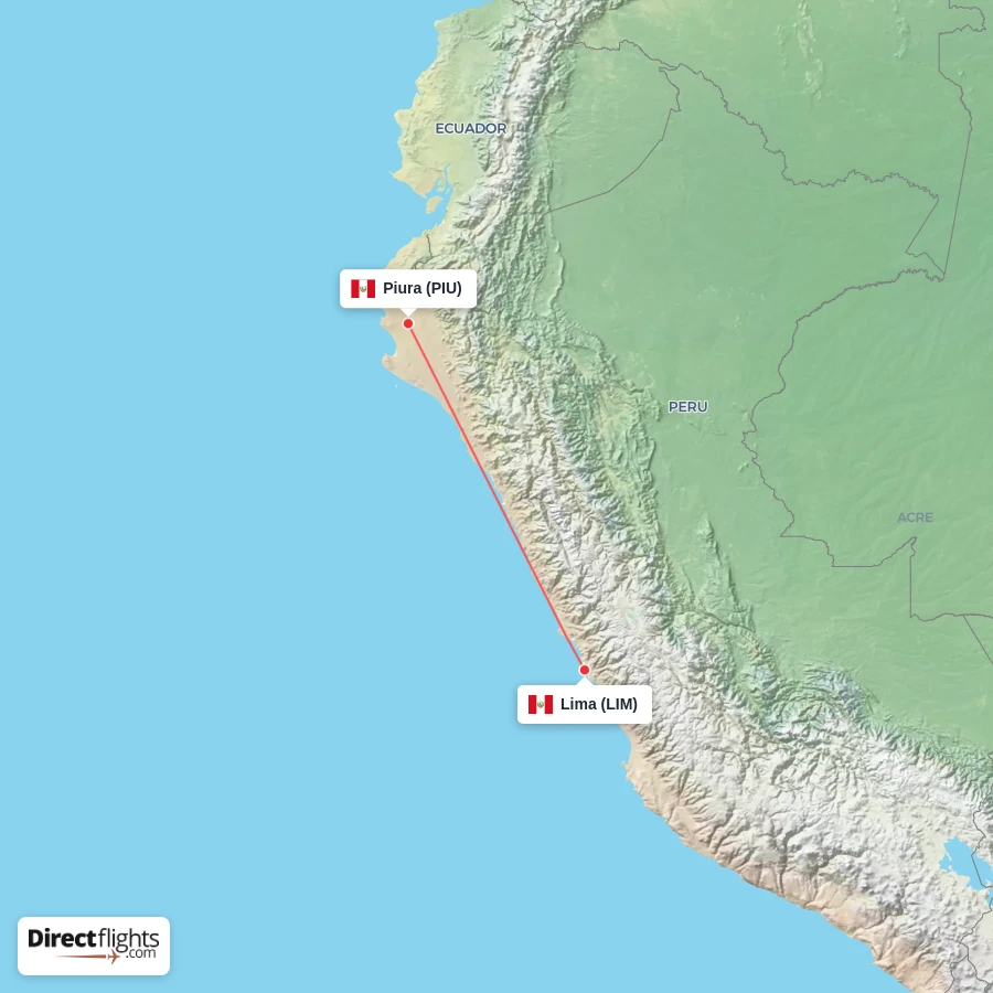 PIU - LIM route map