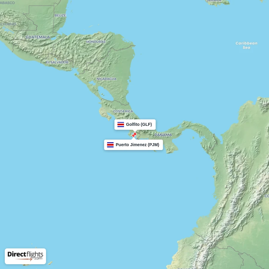 PJM - GLF route map