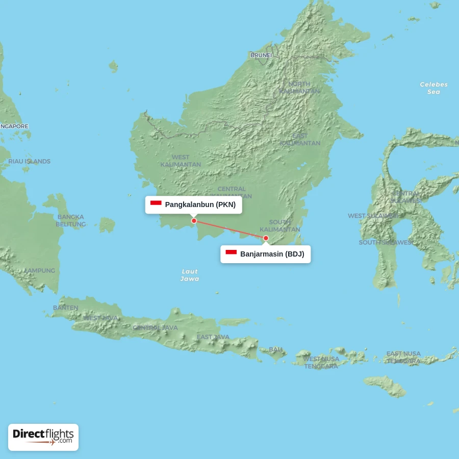 PKN - BDJ route map