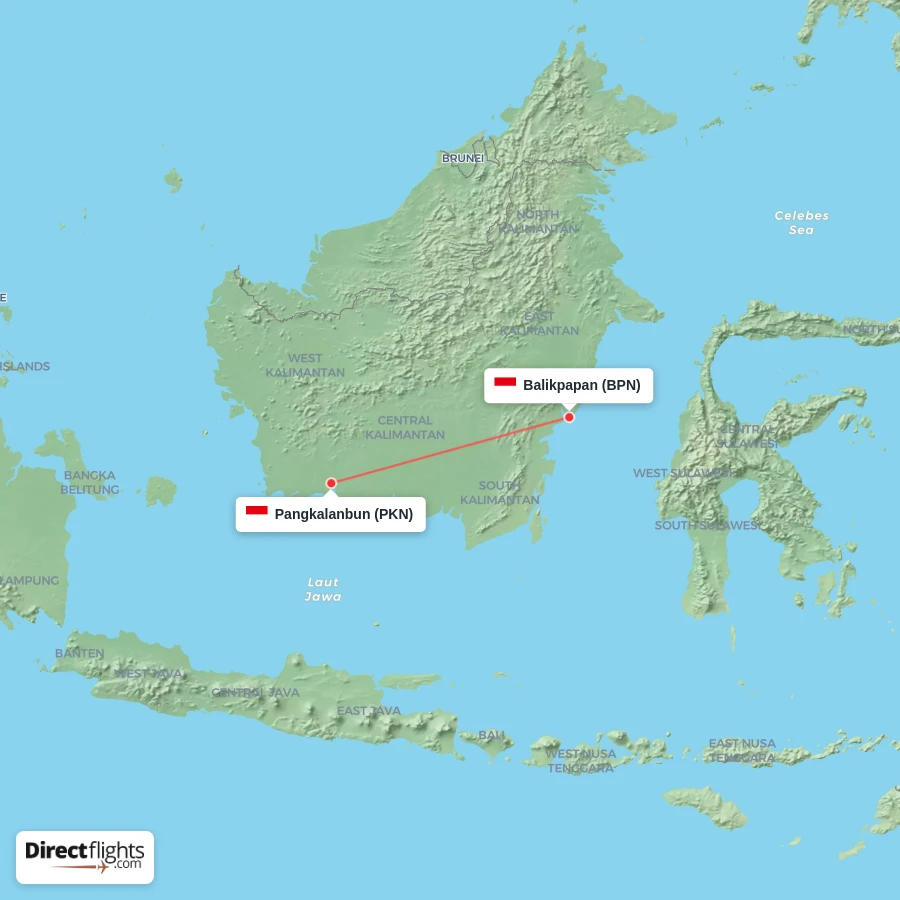 PKN - BPN route map