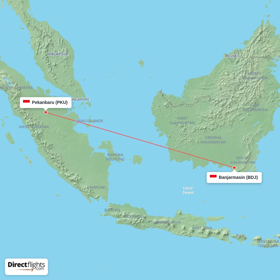 PKU - BDJ route map