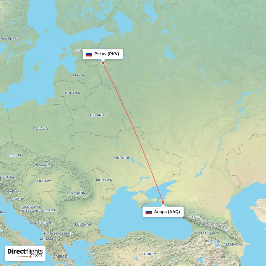 PKV - AAQ route map