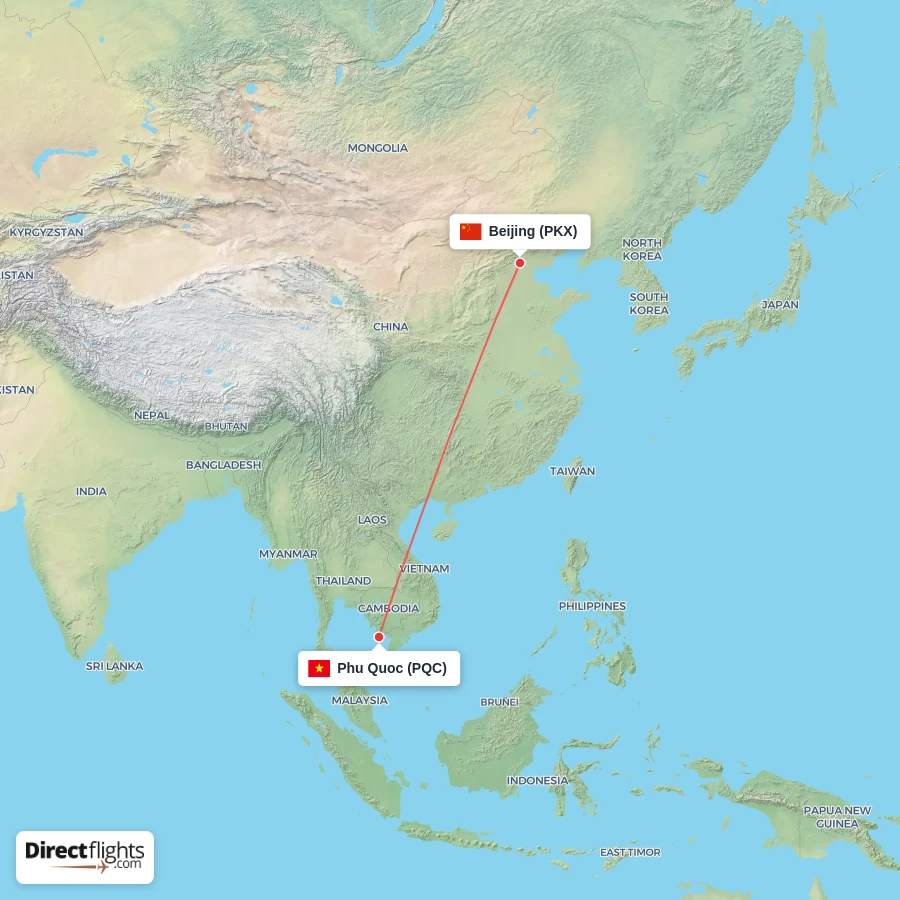 PKX - PQC route map
