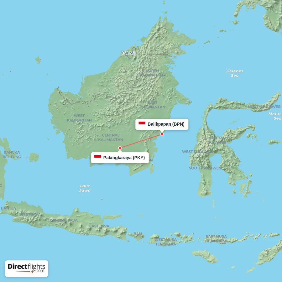 PKY - BPN route map