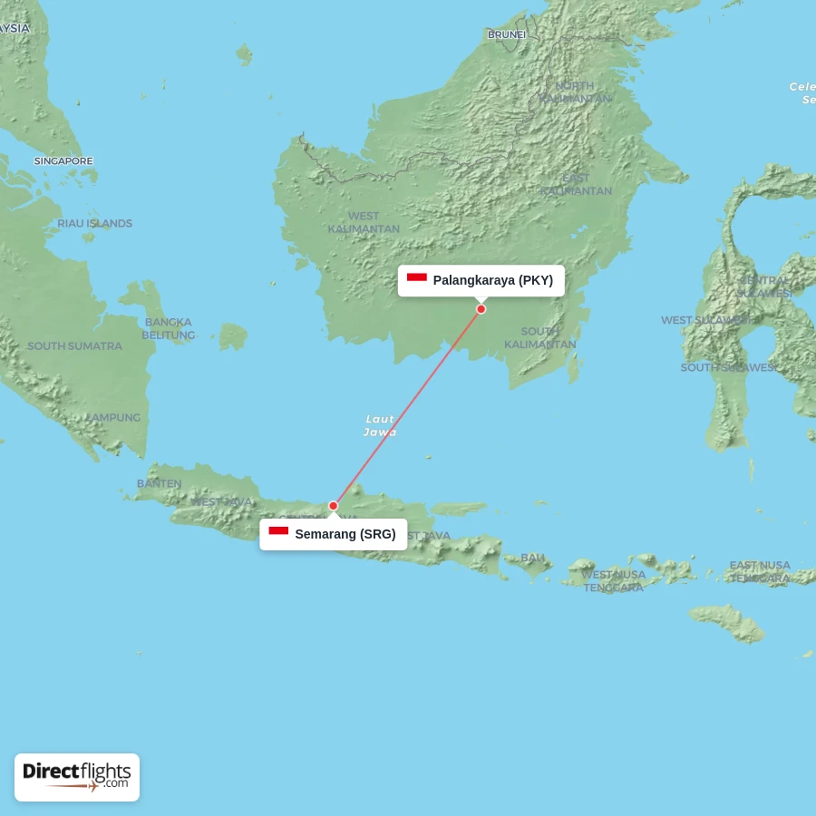 PKY - SRG route map