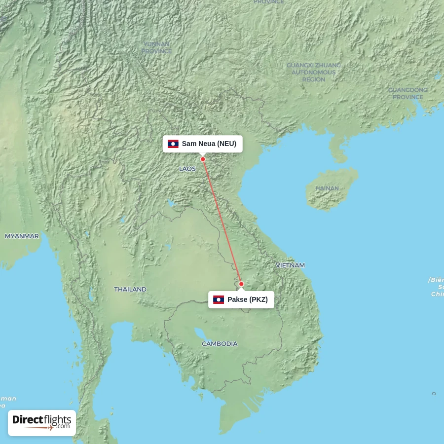 PKZ - NEU route map