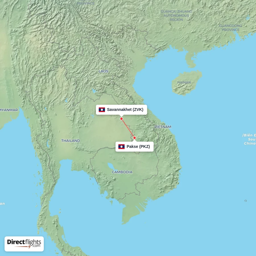 PKZ - ZVK route map