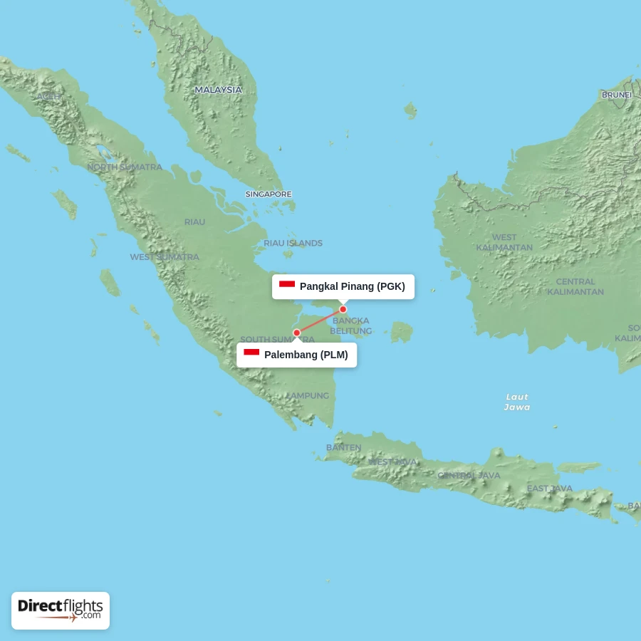 PLM - PGK route map