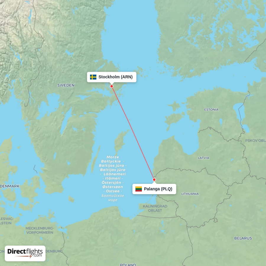 PLQ - ARN route map
