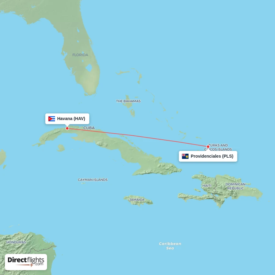 PLS - HAV route map