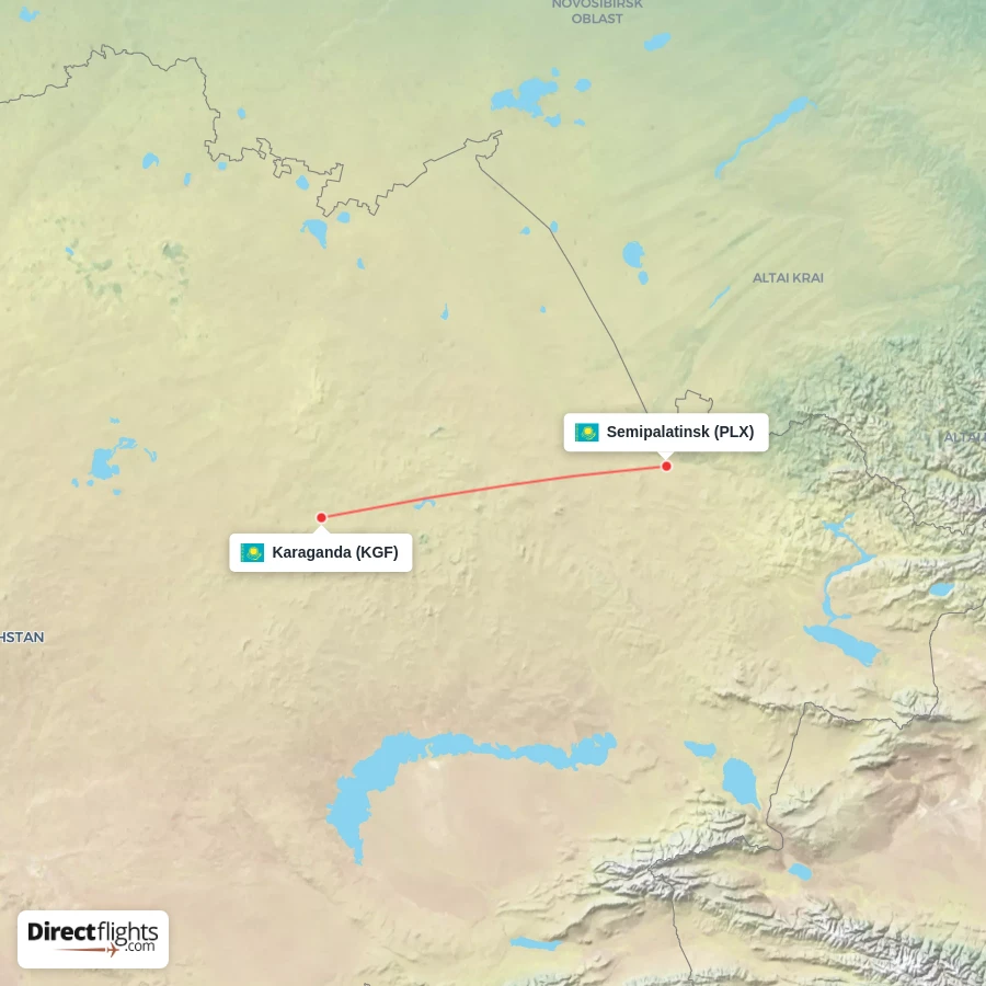 PLX - KGF route map