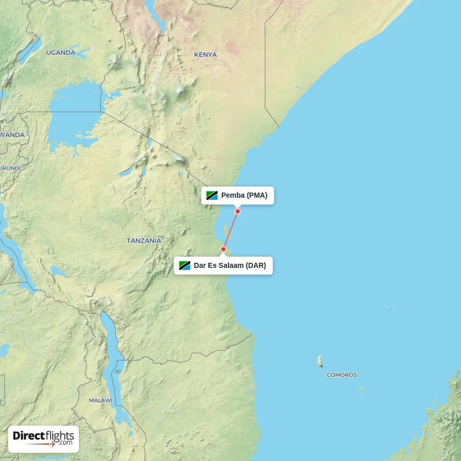 PMA - DAR route map