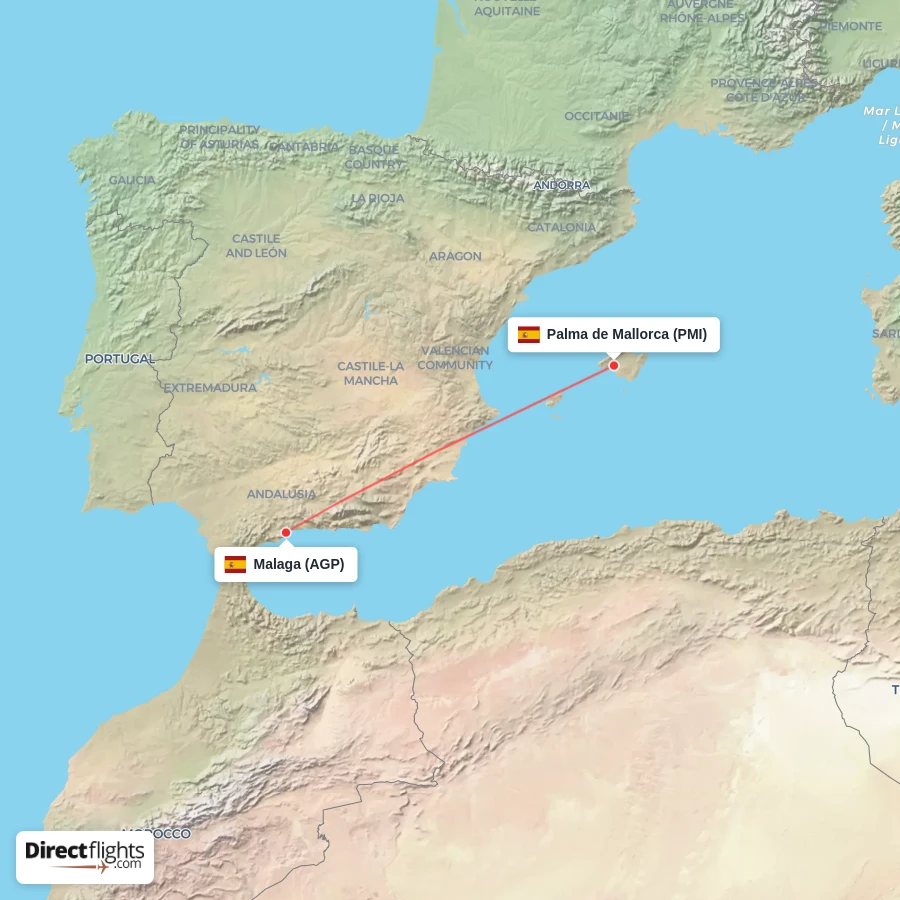 PMI - AGP route map
